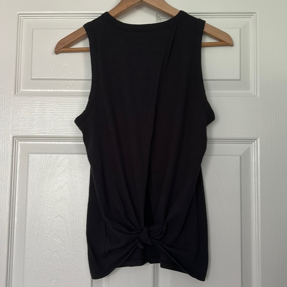 J. Crew Tie-Back Tank Top Black Small - Picture 3 of 8